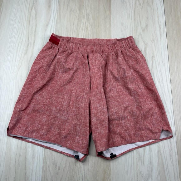 lululemon athletica Other - Lululemon Surge Shorts Lined Sunbleached Cayenne 6" Inseam Men's Size S Small